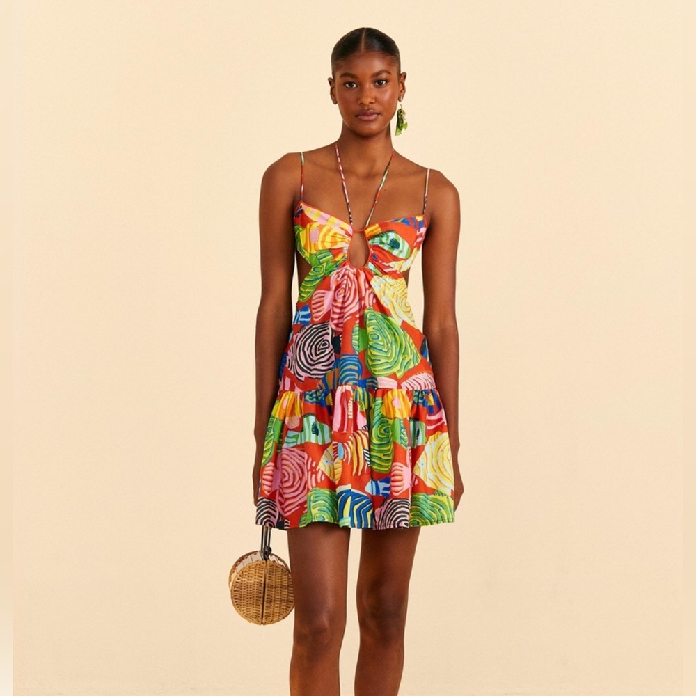 FARM Rio Multicolor Tropical Mini Dress